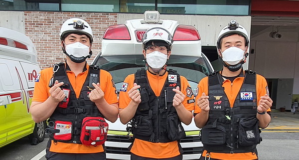 ▲ 24시간 긴급출동에 대비하고 있는 전주덕진소방서 구급대원