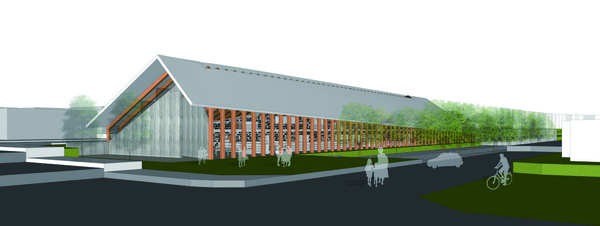 고창군 복합문화도서관 조감도