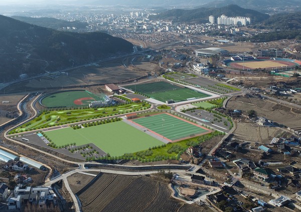 고창스포츠타운 조성사업 조감도