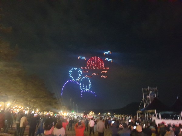 노을 드론 라이트쇼