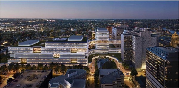 ▲사진=세계에서 가장 규모가 큰 미국 메이오 클리닉 병원으로 비행기 이착륙도 가능하다.